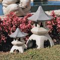 Design Toscano Pagoda Lantern Sculpture: Set of Medium and Large NG999870